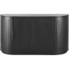 Christopher Knight Home Tian Modern Wooden Kitchen Sideboard Cabinet with Metal Handles, Living Room Storage Cabinet with Shelves, Spacious Dining Room Cupboard with 4 Doors, Curved Form, Natural(Black)