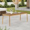 Christopher Knight Home Visola 79″ Farmhouse Patio Acacia Wood Dining Table, Indoor and Outdoor Dining Room Table for 8 Persons, Rectangular Dining Table for Backyard/Garden, Light Teak(Teak)