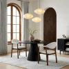Christopher Knight Home Faeri Faux Leather Upholstered Dining Chairs Set of 2, Curved Backrest Kitchen Side Chair, Rubberwood Dining Room Chairs, Extra Seat for Living Room, Brown+Natural(Beige+walnut)