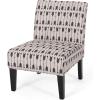 Christopher Knight Home Kassi Fabric Dining Chair, Blue / Navy(Beige and Matte Black Finish)