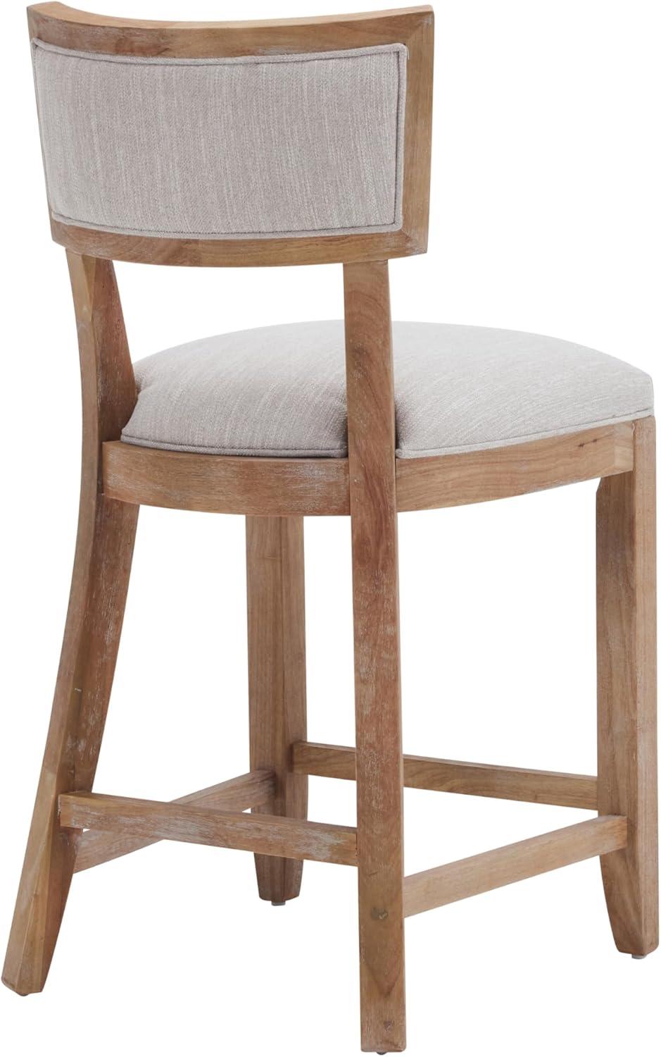 image:imageChristopher Knight Home Wina 265 Counter Stools Set of 2 Upholstered Counter Height Bar Stools Solid Rubber Wood Kitchen Chairs Armless Barstools for Home Bar Kitchen Counter BeigeNaturalBeigenatural