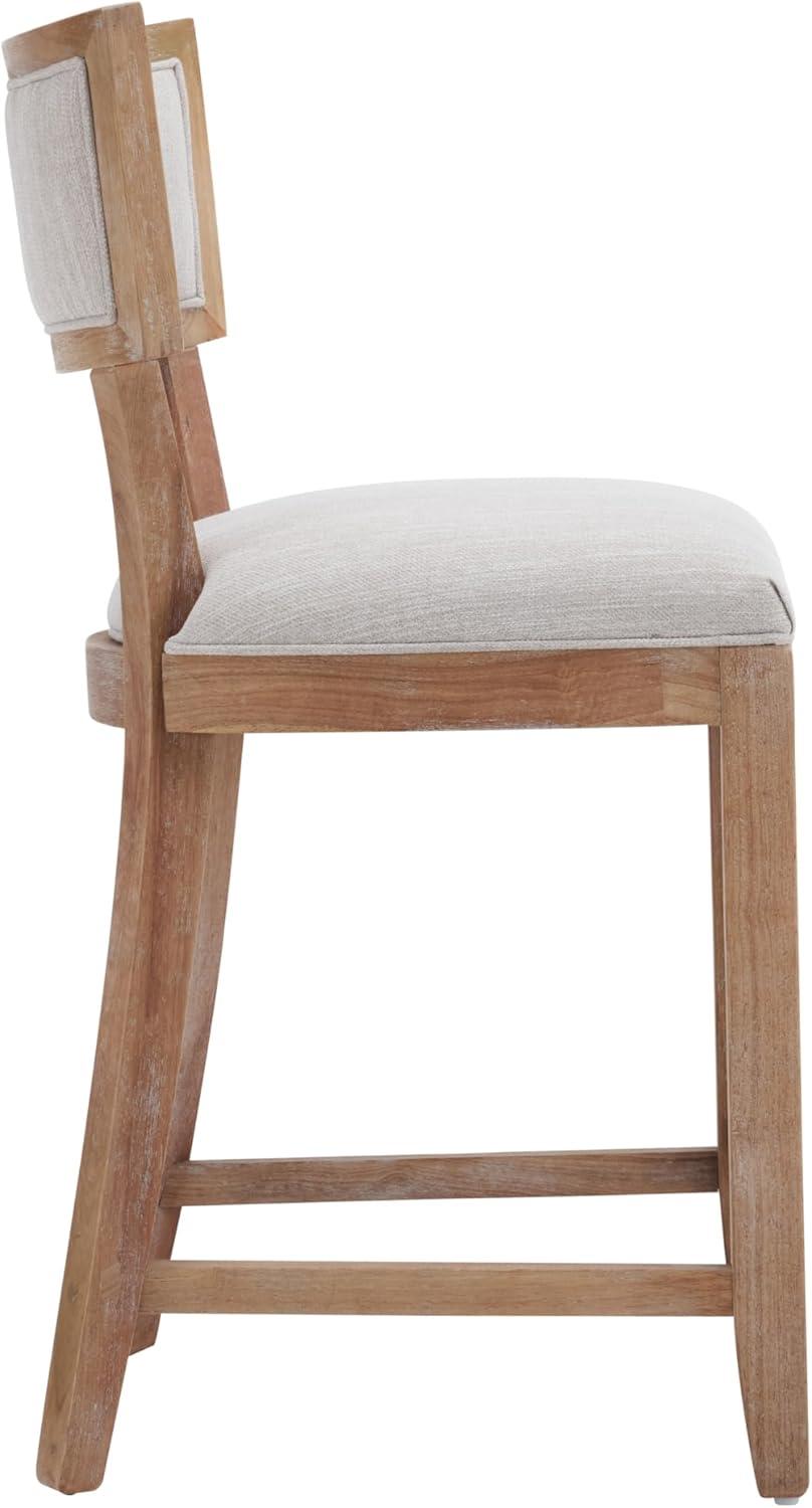 image:imageChristopher Knight Home Wina 265 Counter Stools Set of 2 Upholstered Counter Height Bar Stools Solid Rubber Wood Kitchen Chairs Armless Barstools for Home Bar Kitchen Counter BeigeNaturalBeigenatural