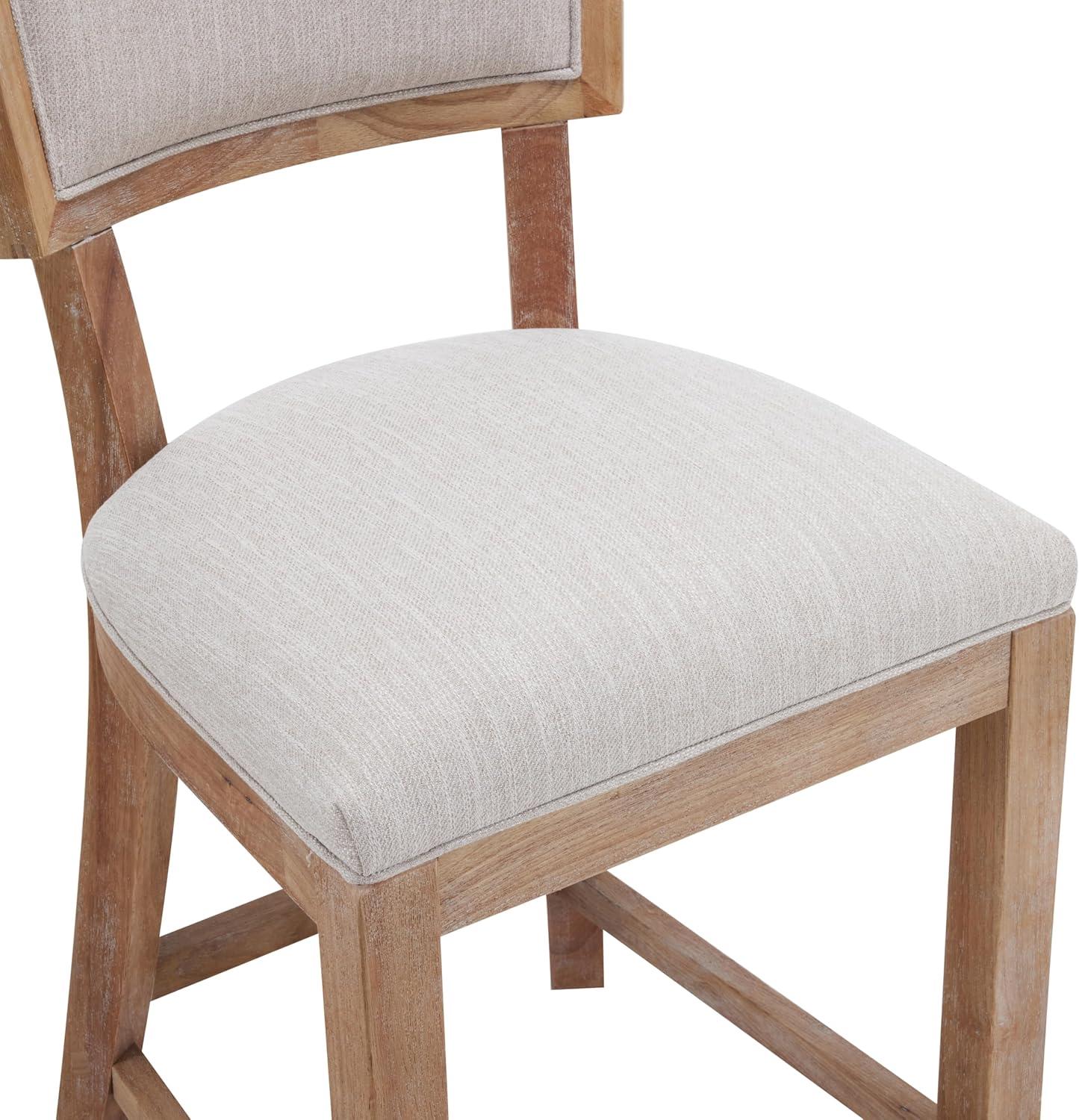 image:imageChristopher Knight Home Wina 265 Counter Stools Set of 2 Upholstered Counter Height Bar Stools Solid Rubber Wood Kitchen Chairs Armless Barstools for Home Bar Kitchen Counter BeigeNaturalBeigenatural