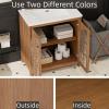 Christopher Knight Home Grele 31″ Vintage Bathroom Vanity with Sink Combo Set, Modern Freestanding Bathroom Sink Cabinet with Adjustable Shelf, Bathroom Storage Cabinet with Sink Combo Set, Natural(Natural)
