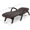 Christopher Knight Home Waverly Wicker Chaise Lounges Set of 2, Wicker Lounge Chair, Deep Seating Lounge Sofa, Beach Chair, Chaise Lounge with Armrest, Patio Lounge for Garden Pool Side, Dark Brown