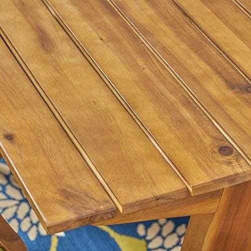 image:imageChristopher Knight Home Alva Outdoor 7Piece Acacia Wood Dining Set Teak FinishTeak FinishGreen