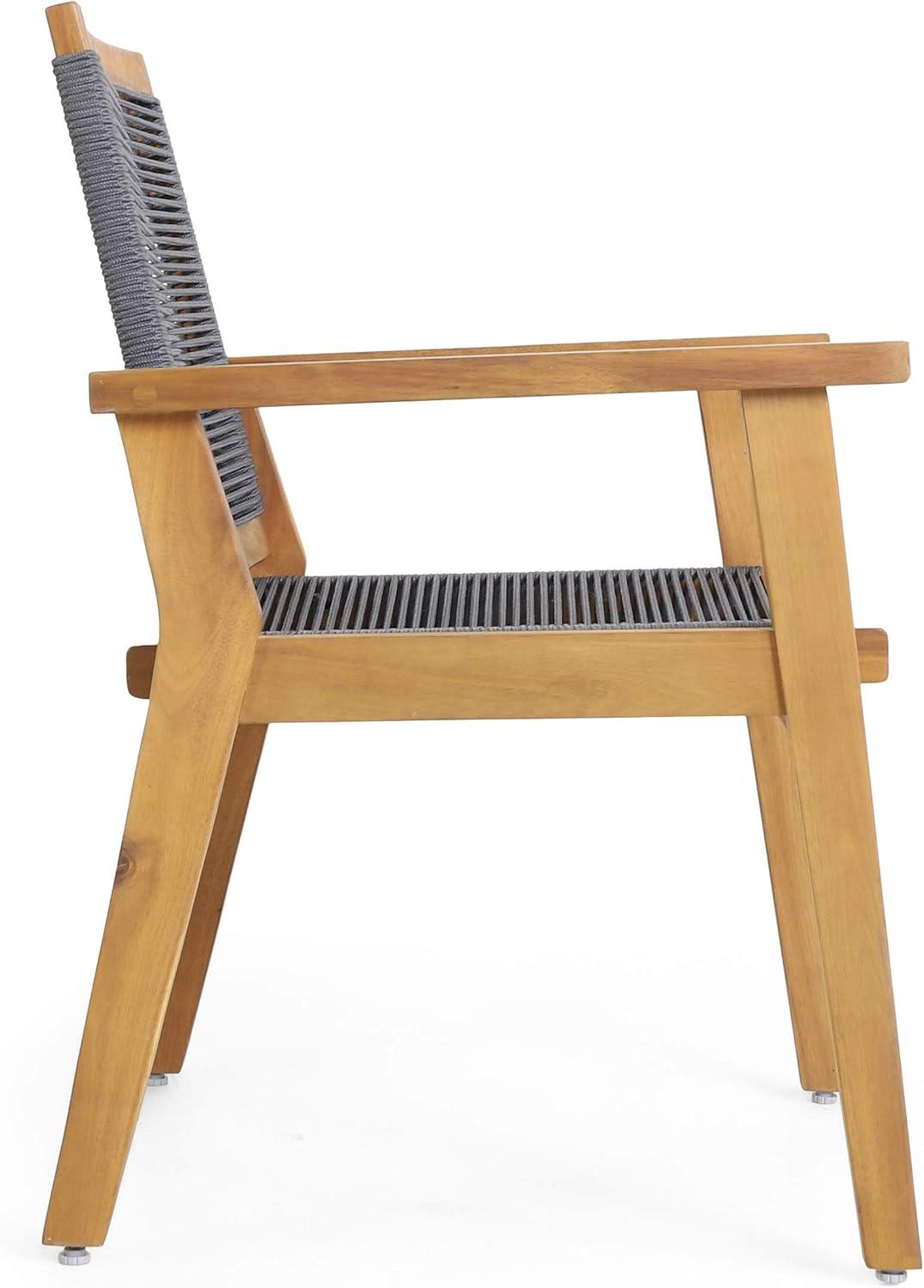 image:imageChristopher Knight Home Ashley Outdoor 7 Piece Acacia Wood Dining Teak and Dark Gray