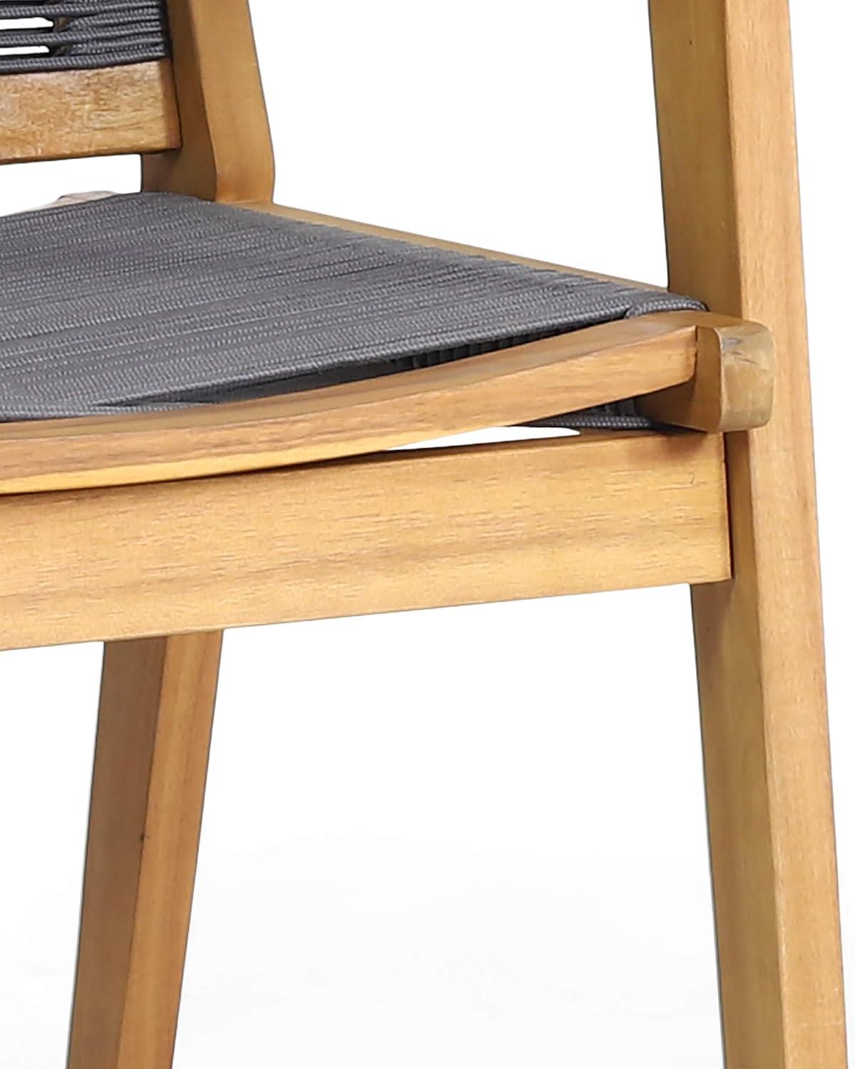 image:imageChristopher Knight Home Ashley Outdoor 7 Piece Acacia Wood Dining Teak and Dark Gray