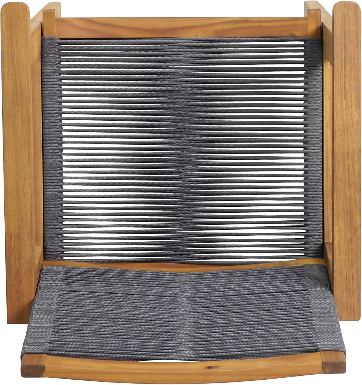 image:imageChristopher Knight Home Ashley Outdoor 7 Piece Acacia Wood Dining Teak and Dark Gray