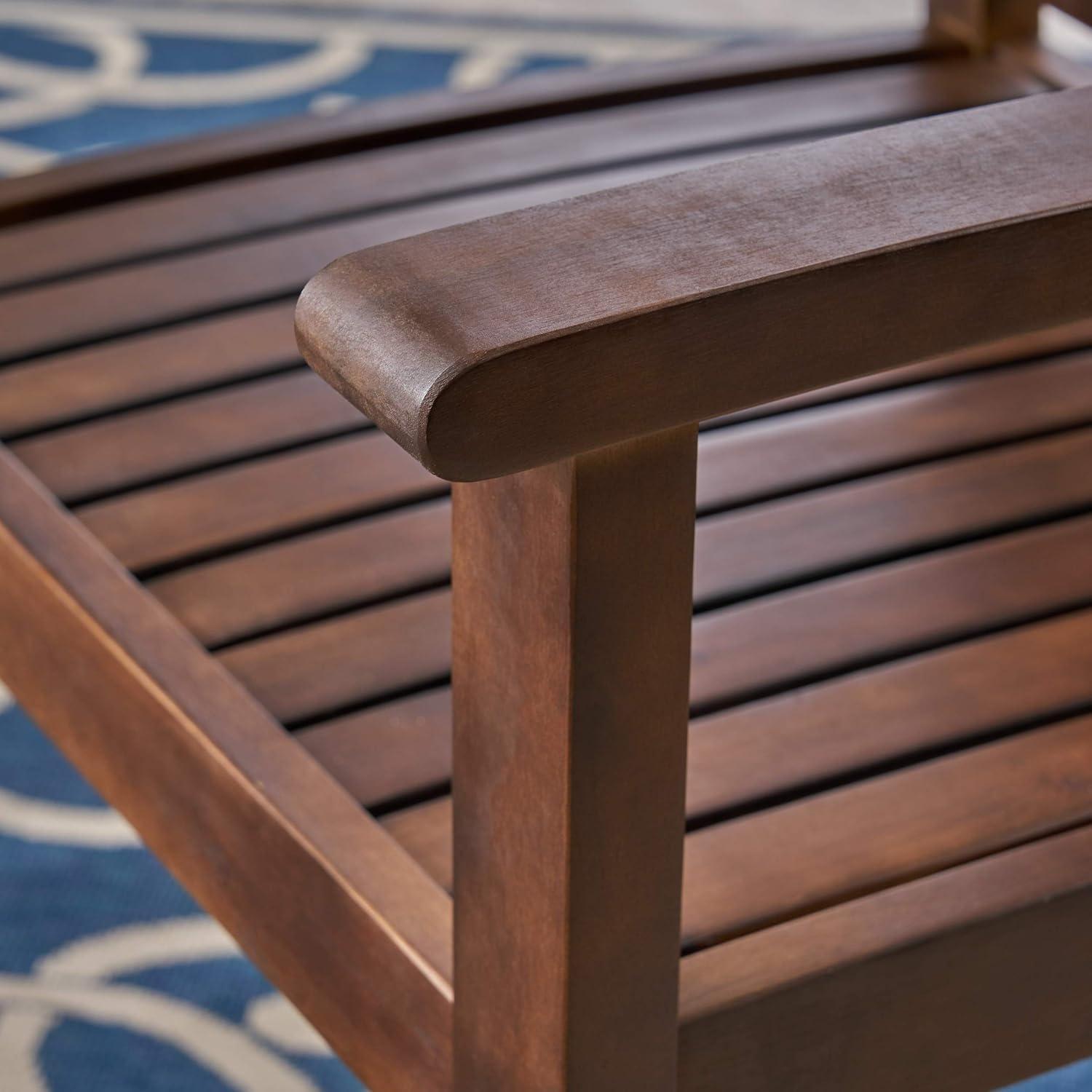 image:imageChristopher Knight Home Odin Outdoor 7Piece Acacia Wood Dining Set Dark Brown