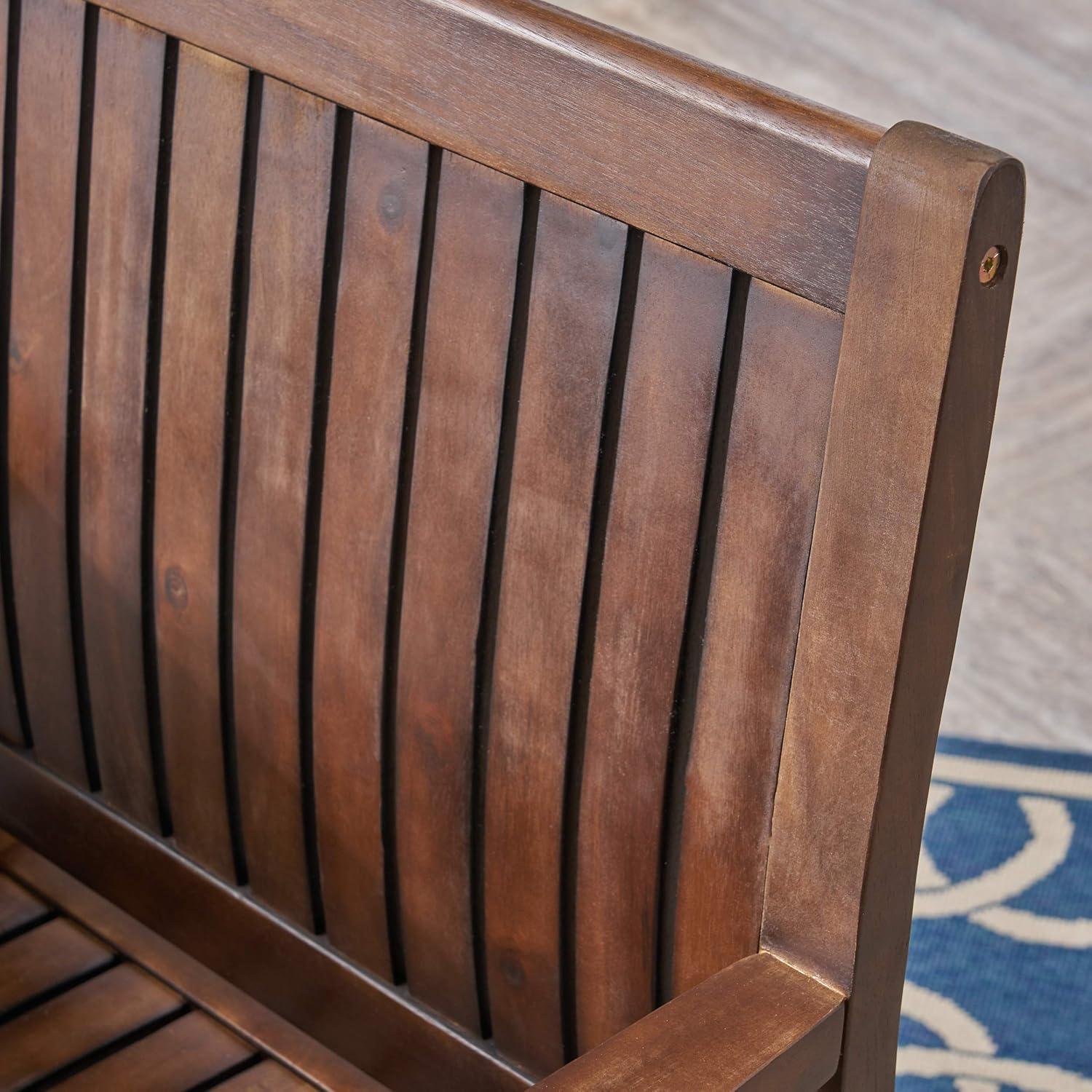 image:imageChristopher Knight Home Odin Outdoor 7Piece Acacia Wood Dining Set Dark Brown