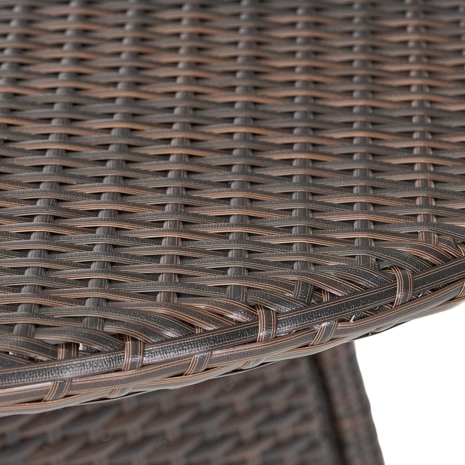 image:imageChristopher Knight Home Outdoor 5 Piece MultiBrown Wicker Dining Set with Cushion