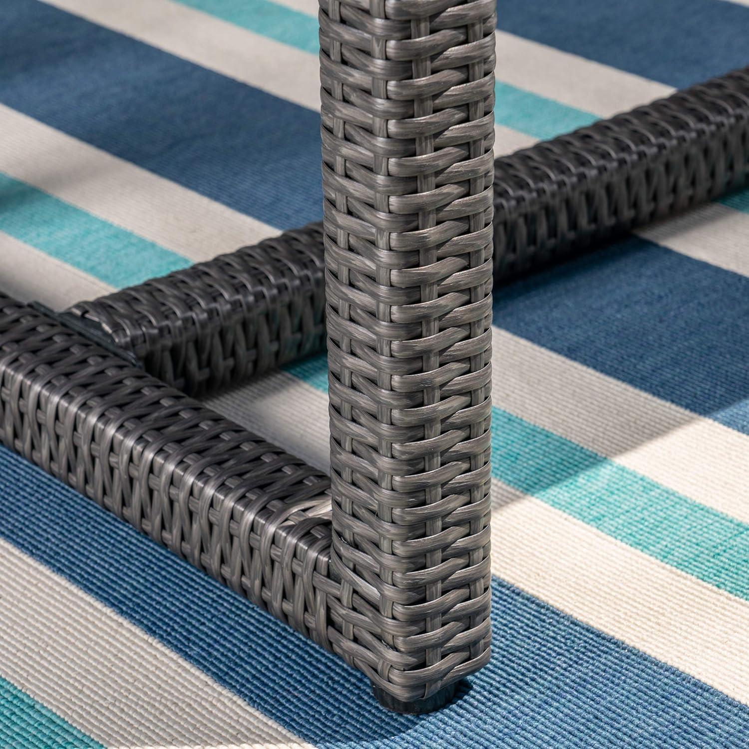 image:imageChristopher Knight Home Sophia Outdoor 7 Piece Wicker Dining Set Grey Cushions