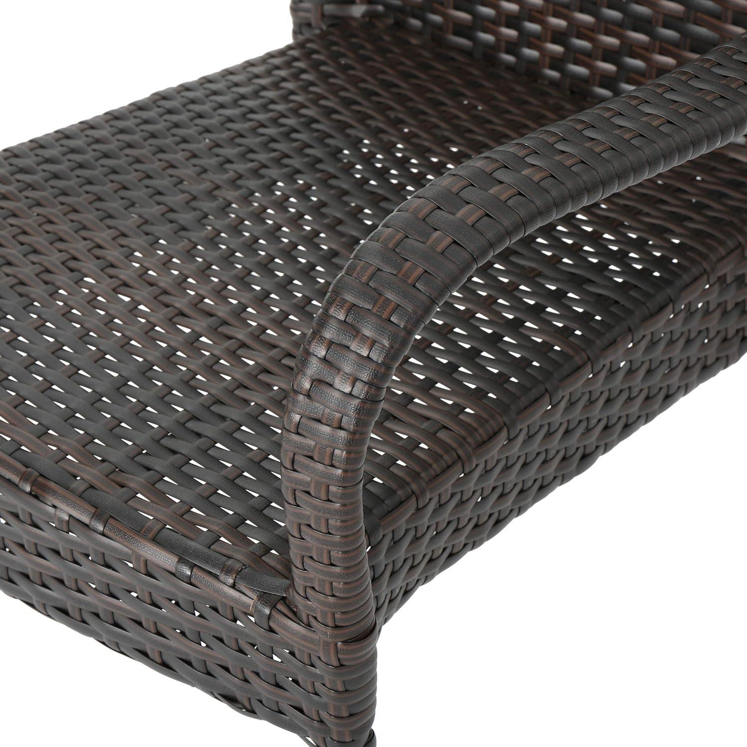 image:imageChristopher Knight Home Wesley Outdoor Wicker Dining Set 5Pcs Set Multibrown