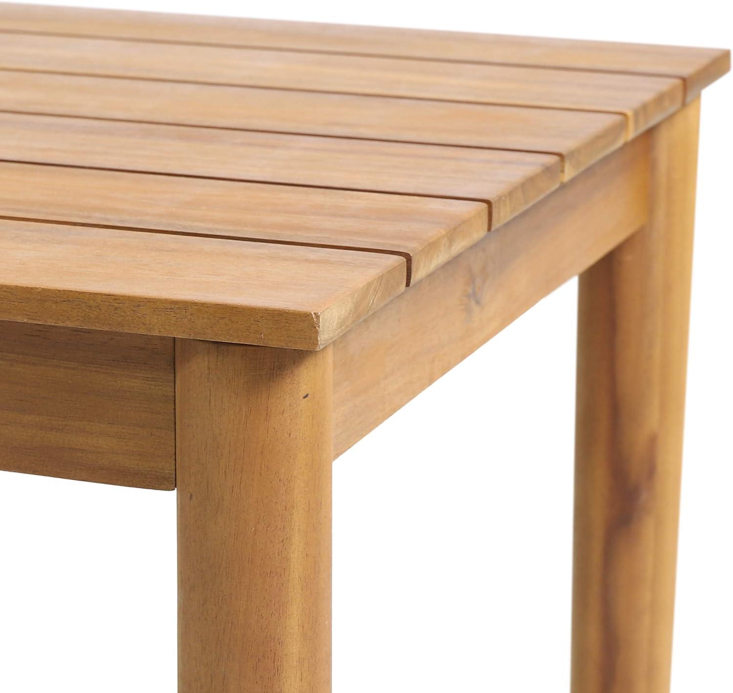 image:imageEudora Outdoor Acacia Wood 2 Seater Chat Set Teak and Dark Gray