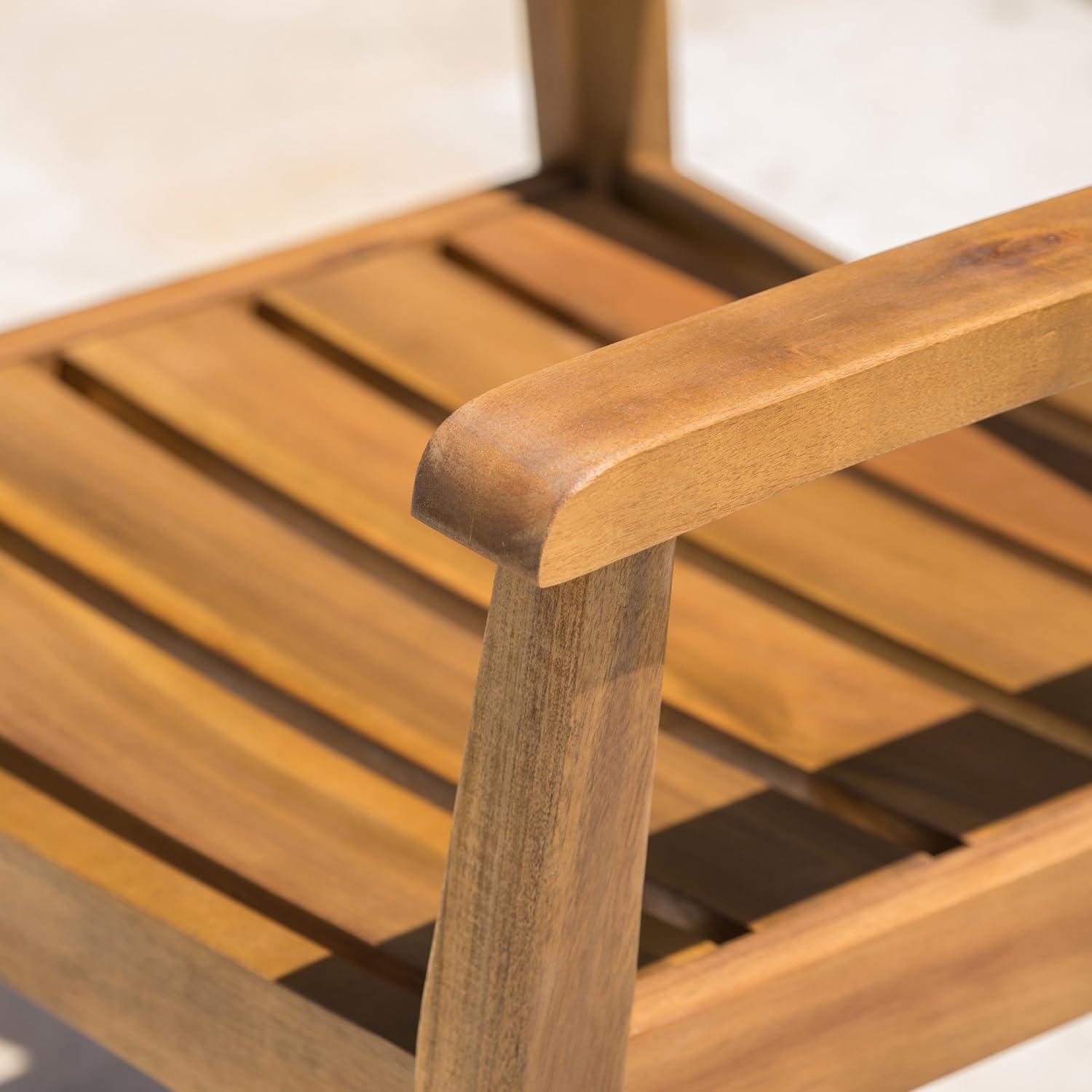 image:imageStanyan 7 Piece Outdoor Acacia Wood Dining Set Perfect for Patio with Teak Finish7 Piece Set