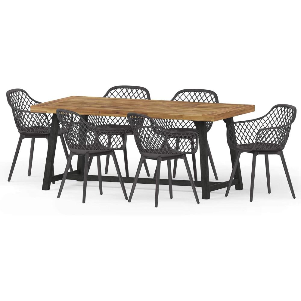 image:imageChristopher Knight Home Patrice Outdoor Dining Sets Black Sandblast Black