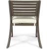 Christopher Knight Home Baia Outdoor 7 Piece Acacia Wood Dining Set, Gray Finish/Cream