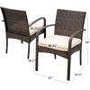 Christopher Knight Home Bavaro Wicker and Wood Dining Set, 7-Pcs Set, Multibrown / Crème / Teak Finish With Rustic Metal