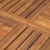 Christopher Knight Home Colin Outdoor 5 Piece Acacia Wood/Wicker Dining Set, Teak Finish and Multibrown
