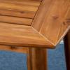 Christopher Knight Home Harvey Outdoor 7 Piece Acacia Wood Dining Set, Teak Finish/Blue