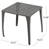 Christopher Knight Home Kai Outdoor Cast Aluminum Chat Set, 3-Pcs Set, Bronze Finished