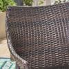 Christopher Knight Home Nash Outdoor 5 Piece Wood and Wicker Dining Set, Teak Finish/Multi Brown