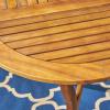 Christopher Knight Home Powell Outdoor 6-Seater Oval Acacia Wood Dining Set, Teak Finish