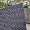 Christopher Knight Home Rene Outdoor 7 Piece Wood and Wicker Dining Set, Gray Finish/Gray