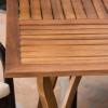 Christopher Knight Home San Andres Wicker and Wood Dining Set, 7-Pcs Set, Multibrown / Crème / Teak Finish