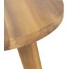 Christopher Knight Home Tracy Outdoor 3 Piece Acacia Wood Chat Set, Teak, Natural, and Dark Gray