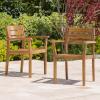 Stanyan | 7 Piece Outdoor Acacia Wood Dining Set | Perfect for Patio | with Teak Finish(7 Piece Set)