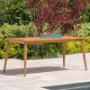 Stanyan | 7 Piece Outdoor Acacia Wood Dining Set | Perfect for Patio | with Teak Finish(7 Piece Set)