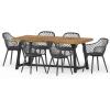 Christopher Knight Home Patrice Outdoor Dining Sets, Black + Sandblast Black