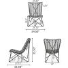 Christopher Knight Home Galtin Outdoor Accent Chairs – Wicker – Gray/Black (Set of 2)