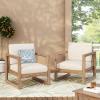 Christopher Knight Home Stefan Club Chair, Beige + Brown Wash