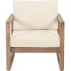 Christopher Knight Home Stefan Club Chair, Beige + Brown Wash