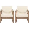 Christopher Knight Home Stefan Club Chair, Beige + Brown Wash