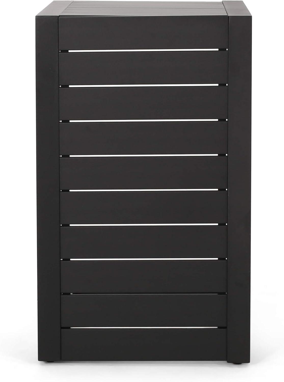 image:imageChristopher Knight Home Jesse Coral Outdoor Modern Aluminum CShaped End Table WhiteMatte Black