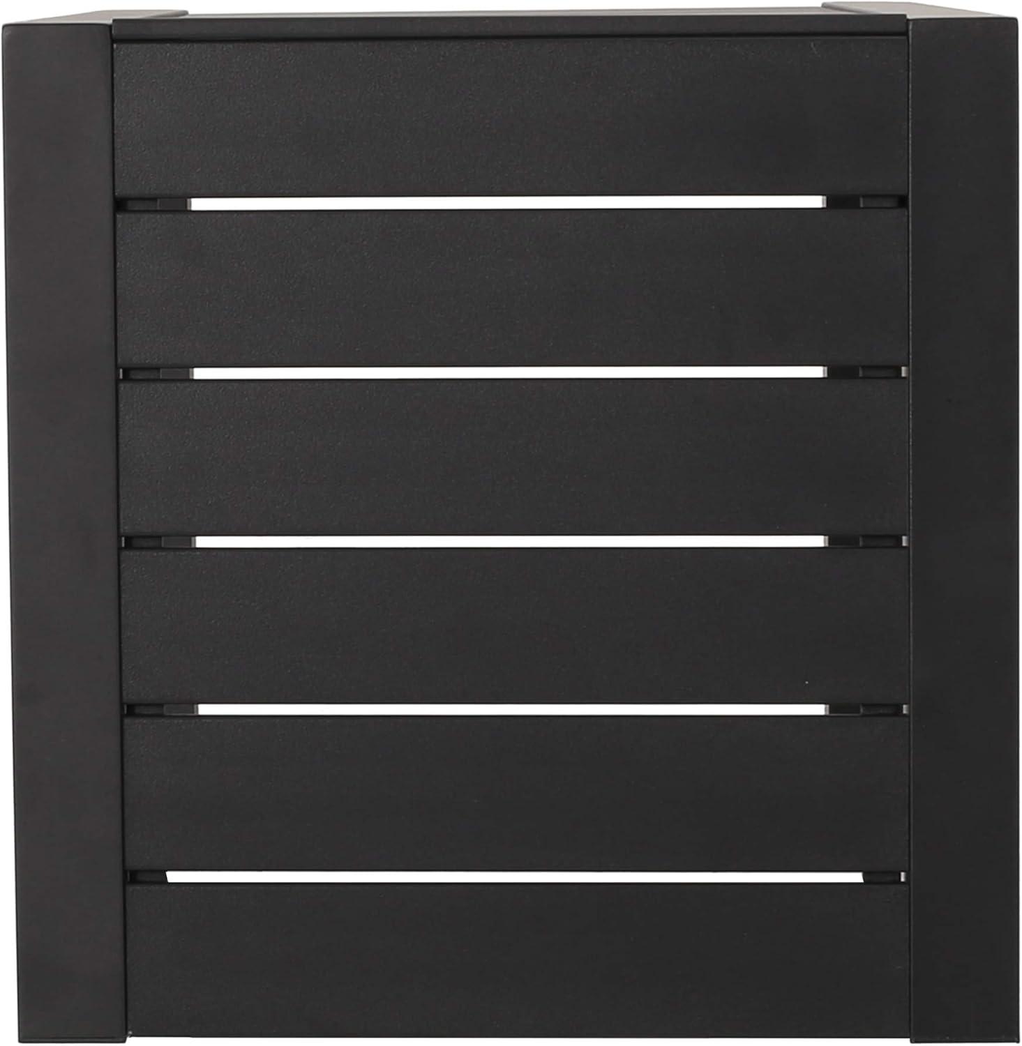image:imageChristopher Knight Home Jesse Coral Outdoor Modern Aluminum CShaped End Table WhiteMatte Black