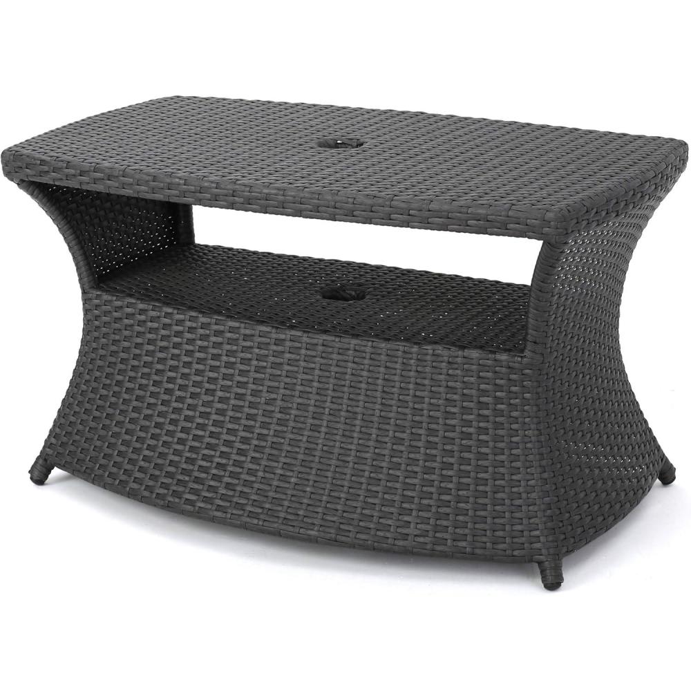 image:imageChristopher Knight Home Banta Outdoor Wicker Side Table Grey