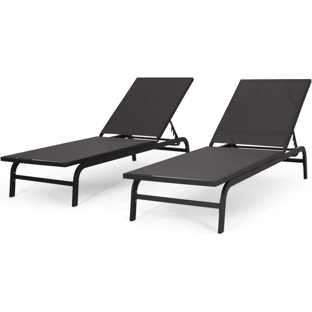 image:imageChristopher Knight Home Finn Chaise Lounge Sets WhiteDark Gray