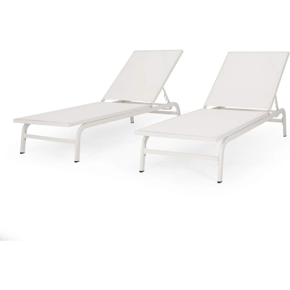 image:imageChristopher Knight Home Finn Chaise Lounge Sets WhiteWhite