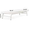 Christopher Knight Home Finn Chaise Lounge Sets, White(White)