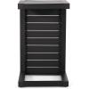 Christopher Knight Home Jesse Coral Outdoor Modern Aluminum C-Shaped End Table, White(Matte Black)