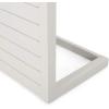 Christopher Knight Home Jesse Coral Outdoor Modern Aluminum C-Shaped End Table, White(White)