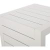 Christopher Knight Home Jesse Coral Outdoor Modern Aluminum C-Shaped End Table, White(White)