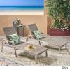 Christopher Knight Home Joy Outdoor Wicker and Aluminum Chaise Lounges (Set of 2), Gray Finish