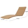 Christopher Knight Home Salem Outdoor Wicker Adjustable Chaise Lounge with Arms, with Cushion, Multibrown / Caramel