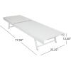 Christopher Knight Home Salton Outdoor Aluminum and Mesh Chaise Lounge Set, 2-Pcs Set, White / White